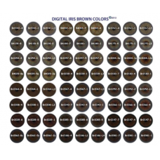 Digital Corneal Iris Buttons Brown PK/84